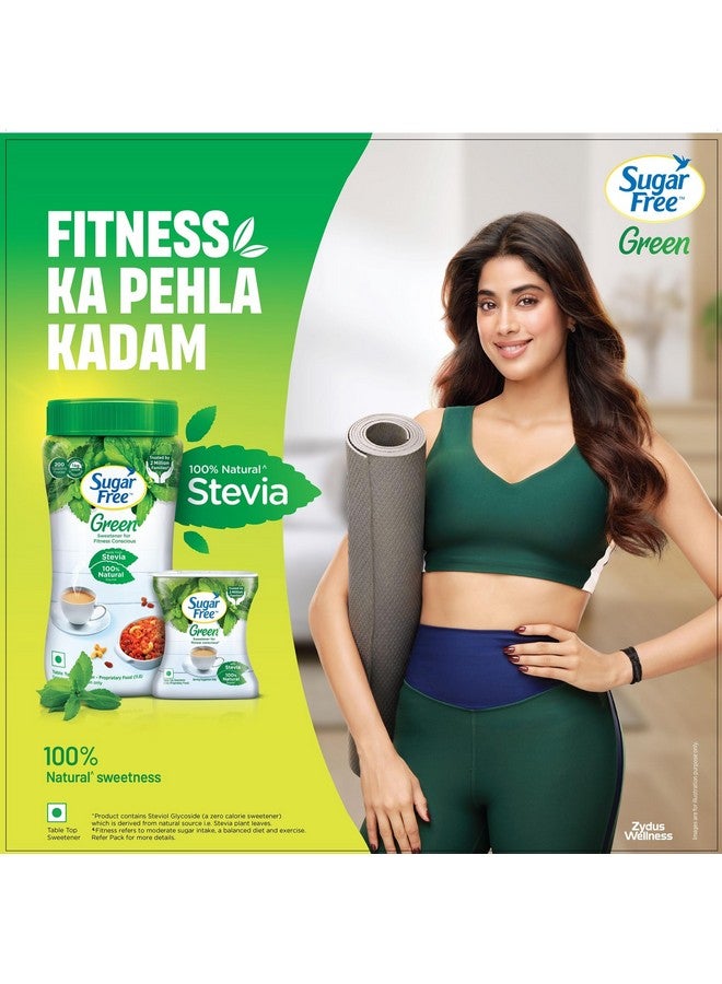 Sugar Free Sugar Free Green Stevia, 300 Pellets |100% Plant-based Natural Sweetener | 100% Natural Meethi Tulsi (Stevia) leaves| Sweet like Sugar but with zero calories | 30g  - Image 2