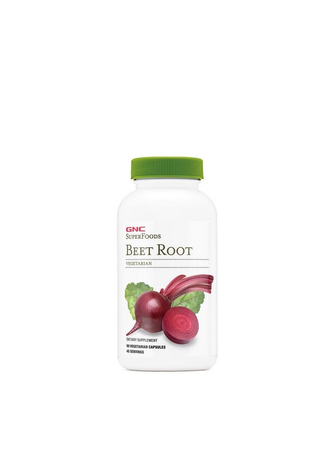 GNC SuperFoods Beet Root | Provides 60mg of Chlorophyll - 90 Capsules - Image 1