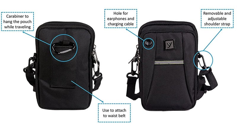 Unique Ideas Unisex Sling Bag (Black) - Image 5