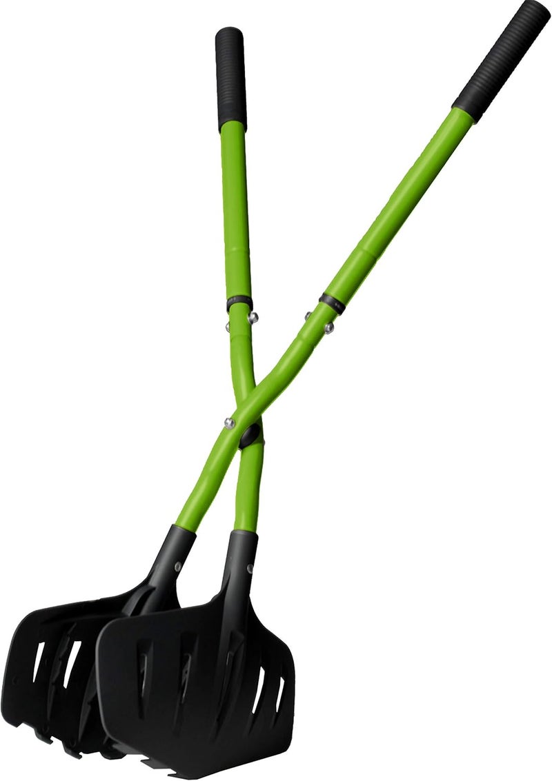 Earth Wise 50002 Gator Grabber Telescoping Leaf Clean-Up Tool, Green/Black - Image 1