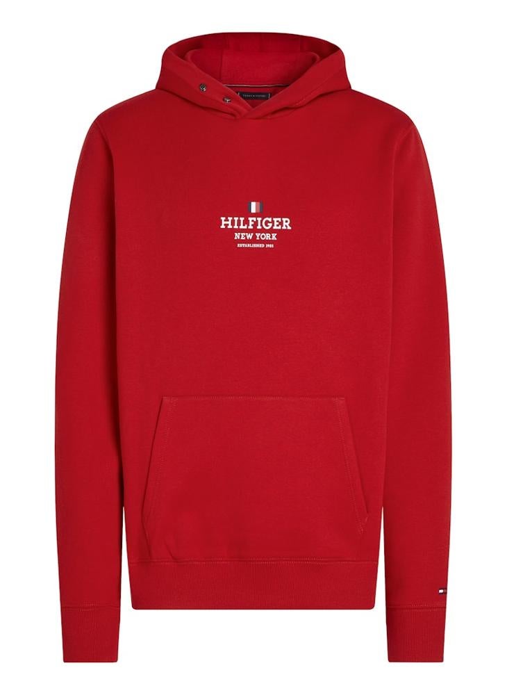 TOMMY HILFIGER Graphic Print Drawstring Pull Over Hoodie  - Image 5