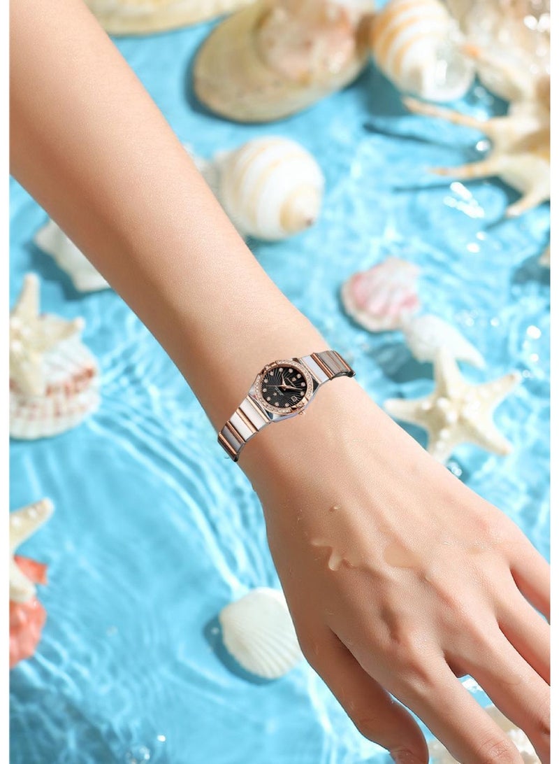 POEDAGAR Watch For Women Stainless Steel Quartz Luminous Water Resistant Watch - Image 4