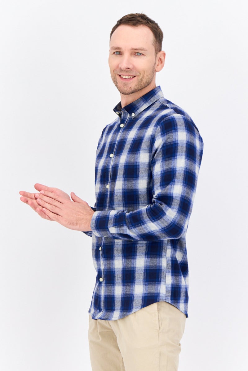 Threadbare Men Regular Fit Checkered Long Sleeves Casual Shirt, Multicolor - Image 3