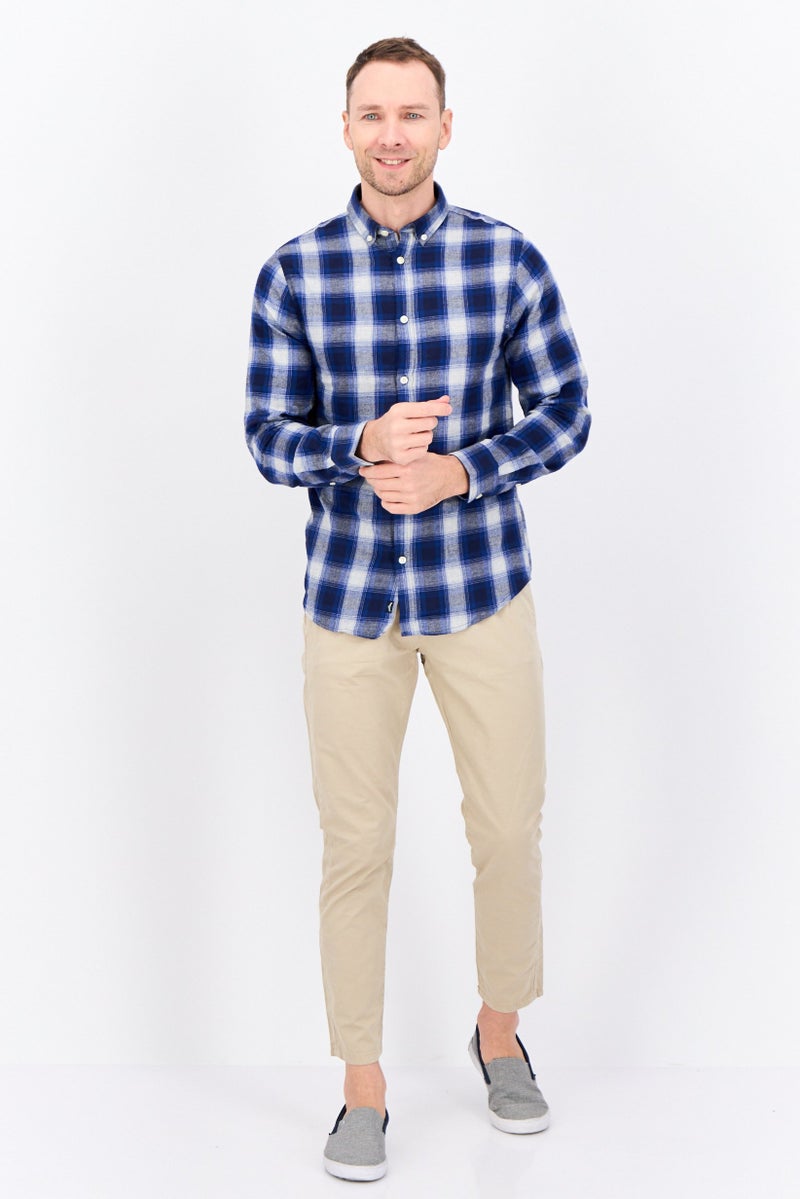 Threadbare Men Regular Fit Checkered Long Sleeves Casual Shirt, Multicolor - Image 4