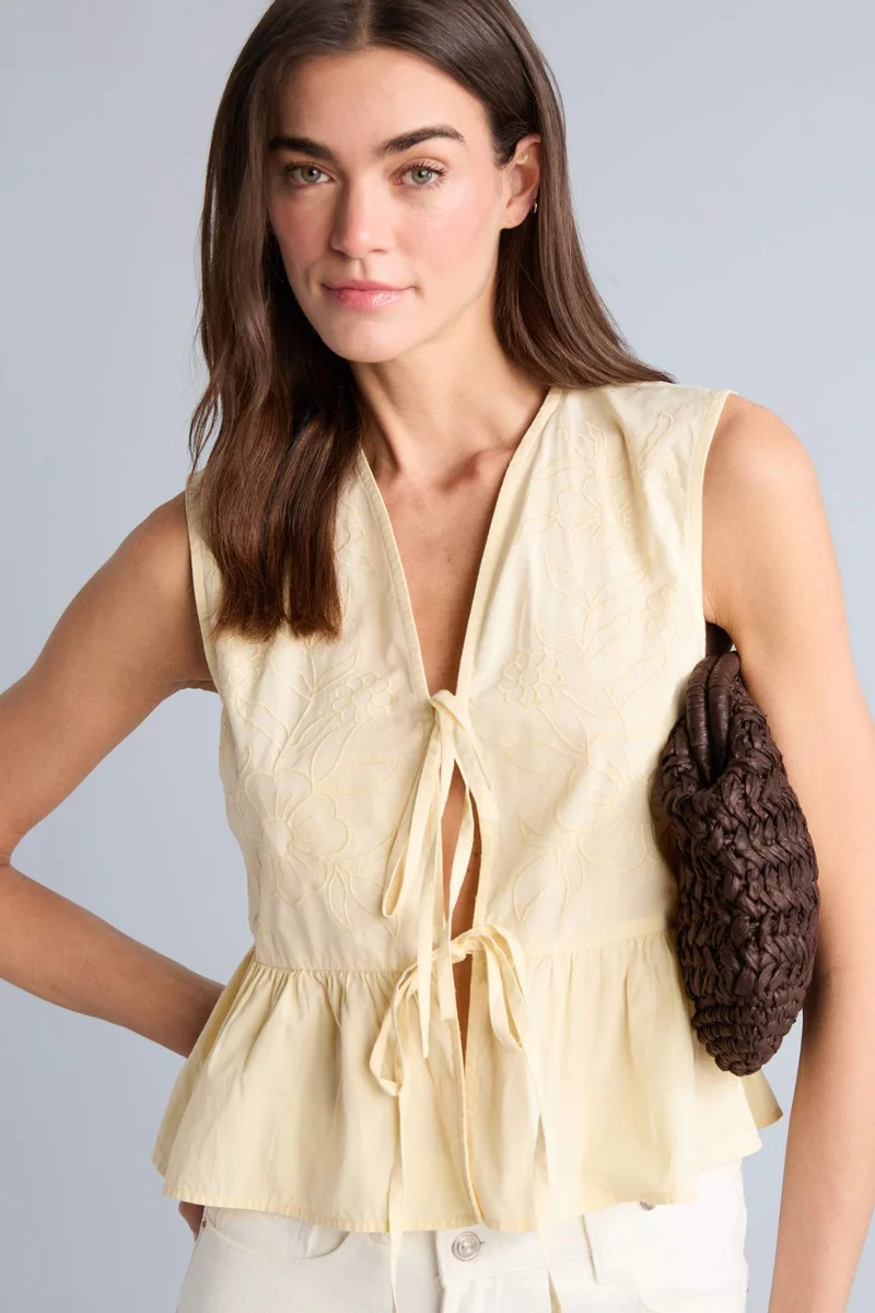 Defacto Slim Fit V-Neck Sleeveless Blouse