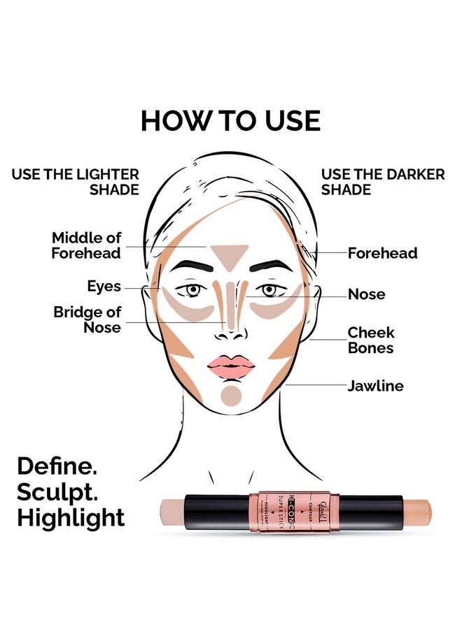 Glam21 Hi-Conic Contour & Highlight Stick | قلم تحديد وهايلايتر بطرفين مناسب للسفر | يدوم طويلاً ومقاوم للتعرق - 10 جم | Tontouring-02 - pzsku/ZE81BE8E3C4474895FAA4Z/45/_/1735567056/bf85f499-7f86-4ecd-af5a-a37c3d8f62a8