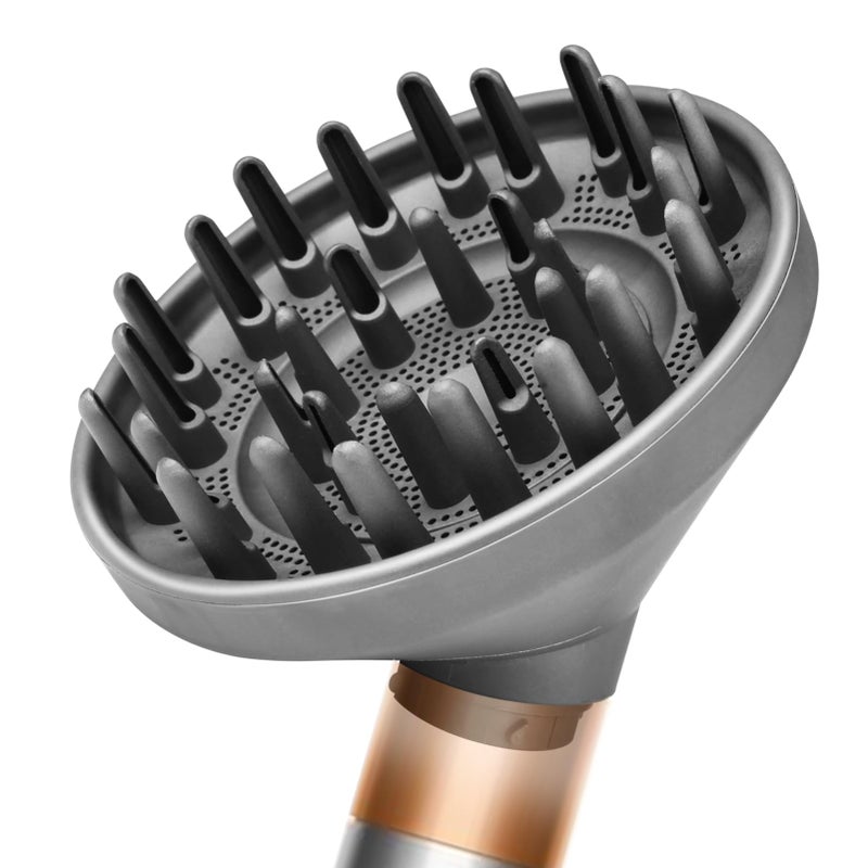 FFsign Upgraded Large Diffuser Attachment for Dy-son Airwrap Styler HS01, HS05, HS08, Converts to Hair Dryer, Fast Drying Wave & Curly & Thick, Heat Resistant Nylon Fiber Nozzle Attachments - Image 1