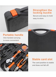 Crest 13-Piece Drive Socket Set Reversible Ratchet Wrench Alloy Steel Hardware Tools Sets Home Kit Combination Screwdriver Wrench Plier Repair Tools  - Image 4