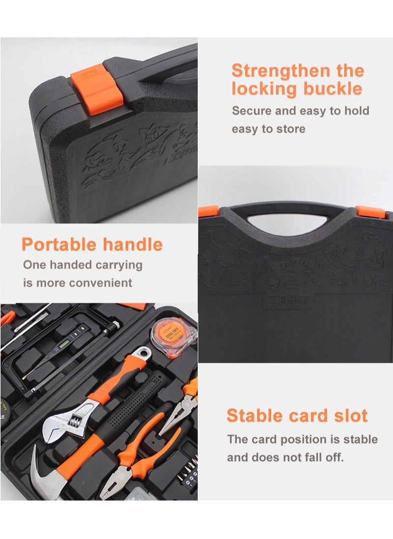 Crest 13-Piece Drive Socket Set Reversible Ratchet Wrench Alloy Steel Hardware Tools Sets Home Kit Combination Screwdriver Wrench Plier Repair Tools  - Image 4