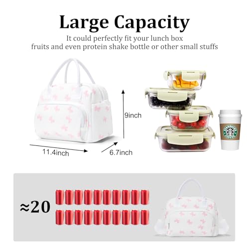 MEXS Insulated Lunch Bag for Women Men Large Reusable Lunch Box Adult Leakproof Portable Cooler Tote Bags for Work Picnic - Image 3
