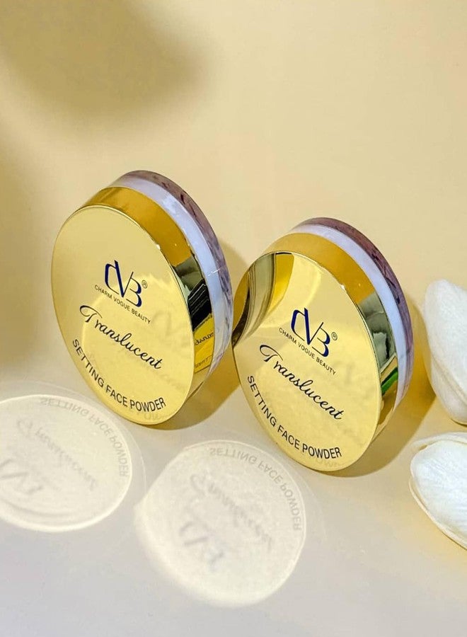 CVB Translucent Setting Face Powder C-54C | Oil-Control, Long-Lasting Matte Finish | Lightweight Loose Powder for All Skin Tones | Makeup Setting & Shine Control - Image 4