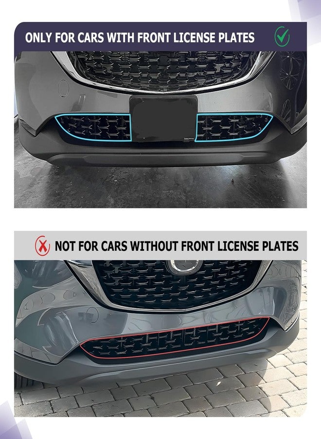LUWU Front Grill Mesh Compatible With 2022 2023 2024 2025 Mazda CX-5 Front Mesh Grill Inserts Trims Front Mesh Grille Cover Guard for 2024 2025 Mazda CX5 Car Exterior Accessories ABS Material, 2PCS - Image 2