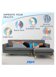 Plush Plush Leg Elevation Wedge Pillow Comfort Support & Relief  - Image 3