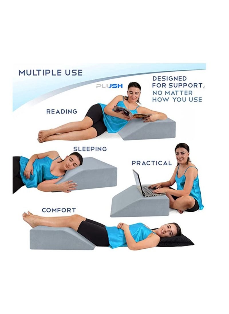 Plush Plush Leg Elevation Wedge Pillow Comfort Support & Relief  - Image 2