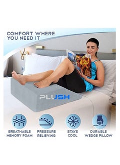 Plush Plush Leg Elevation Wedge Pillow Comfort Support & Relief  - Image 5