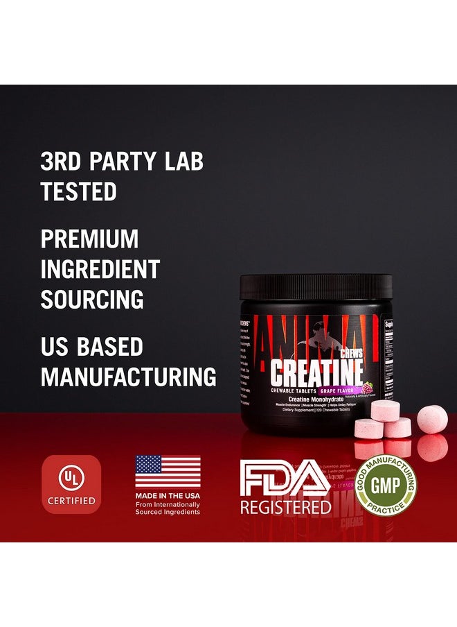 Creatine Chews Tablets Enhanced Creatine Monohydrate With Astragin To Improve Absorption Sea Salt For Added Pumps Delicious And Convenient Chewable Tablets Grape