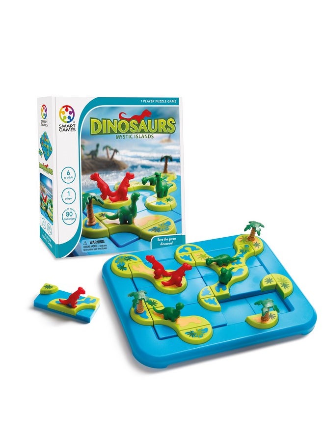 SmartGames - SmartGames Dinosaurs: Mystic Islands Board Game, a Fun, STEM Focused Prehistoric Brain Game and Puzzle Game for Ages 6 and Up - Image 1