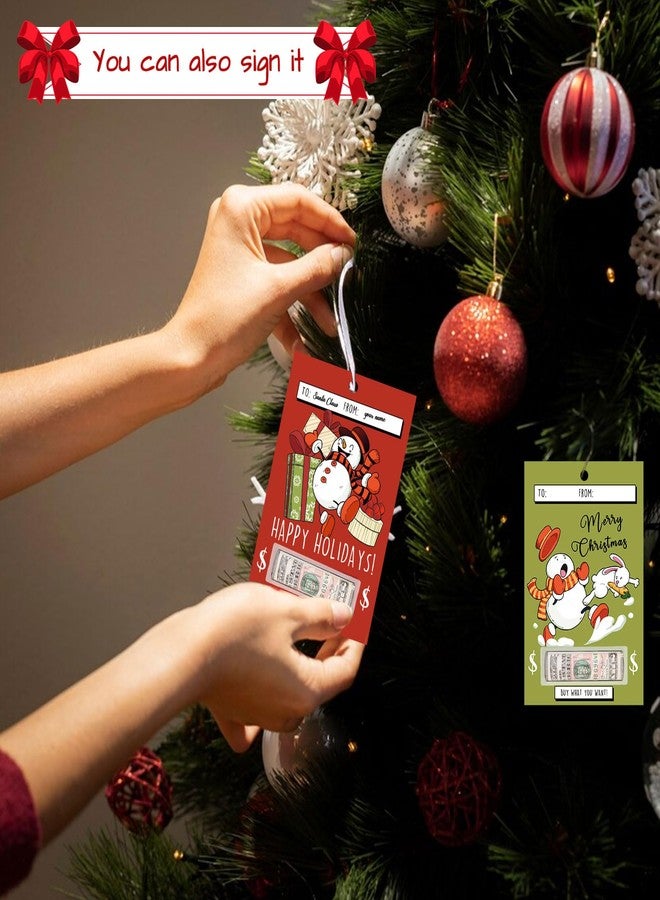 Spercy Snowman Christmas Money Holder Card, Set of 6, Adorable Gifting Money Card for Children, Holiday Money Gift Card - Image 5
