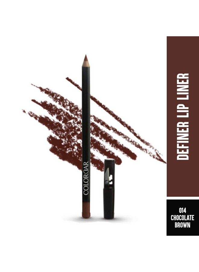 Colorbar Definer Lip Liner Opaque Finish Chocolate Brown 014 1.45G - Image 3