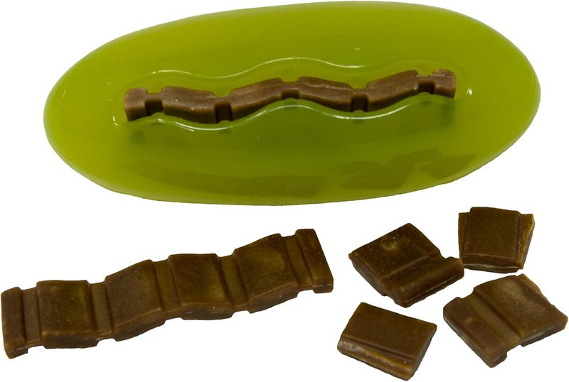 Starmark Treat Dispensing Pickle Pocket for Dogs - Multi-Coloured Interactive Chew Toy - Image 4