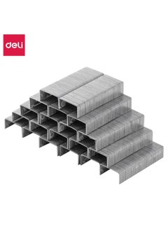 Deli Deli E0010N #10 Silver Staples, 1000PCS/Color Box – Balanced Hardness for Superior Paper Penetration  - Image 1