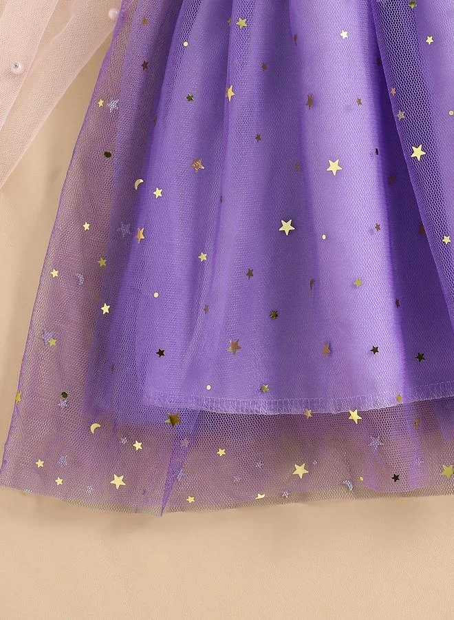 Take Two  Girls Purple Mesh Tulle A-Line Dress for Women | Best Price UAE
