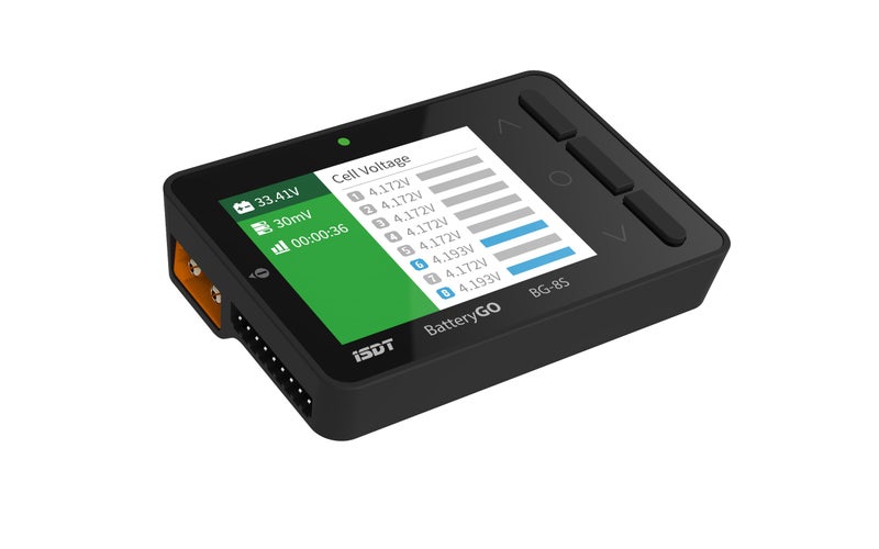 ISDT BattGo BG-8S Battery Meter, LCD Display Digital Battery Capacity Checker Battery Balancer Battery Tester for LiPo/LiFe/ Li-ion/NiMH/Nicd - Image 4