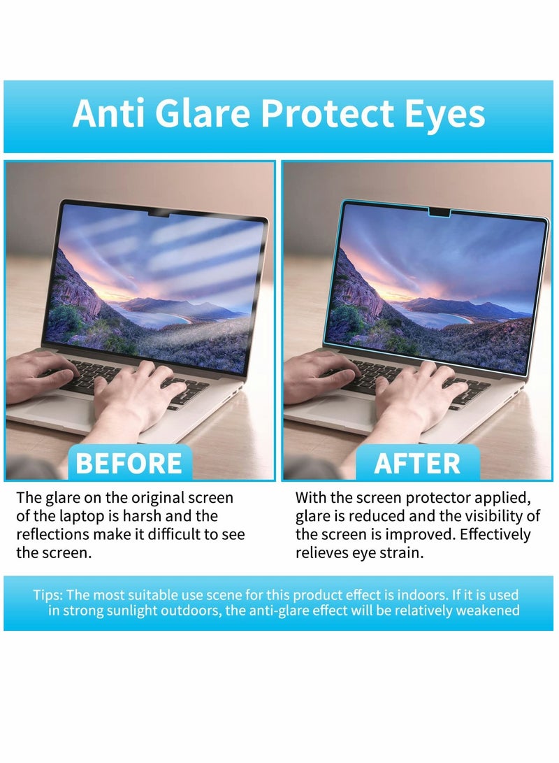 KASTWAVE Blue Light Blocking Screen Protector for MacBook Pro 16 inch 2021 M1 Pro M1 Max A2485 1 Pack Anti Blue Light Blocking Anti Glare Laptop Screen Protector - Image 4