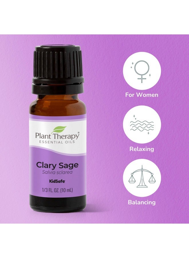 Plant Therapy Clary Sage Essential Oil 100% Pure Undiluted Natural Aromatherapy Therapeutic Grade 10 Ml (1/3 Oz) - Image 2