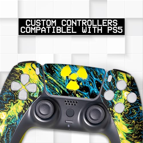 BABY CUDDLE BOX Radioactiive Custom PS-5 Controller Wireless compatible with Play-Station 5 Console by BCB Controllers | Proudly Customized in USA with Permanent HYDRODIP Printing(NOT JUST A SKIN)(MODDED) - Image 3