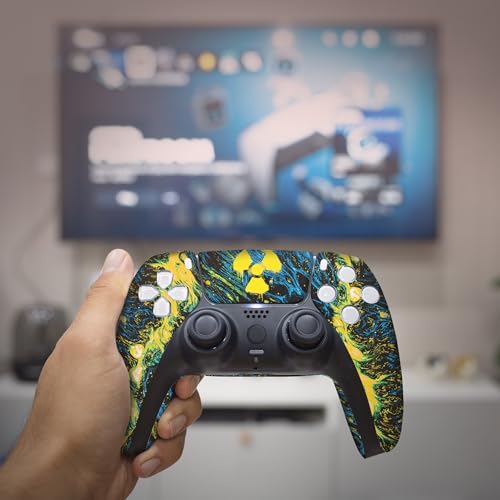 BABY CUDDLE BOX Radioactiive Custom PS-5 Controller Wireless compatible with Play-Station 5 Console by BCB Controllers | Proudly Customized in USA with Permanent HYDRODIP Printing(NOT JUST A SKIN)(MODDED) - Image 5