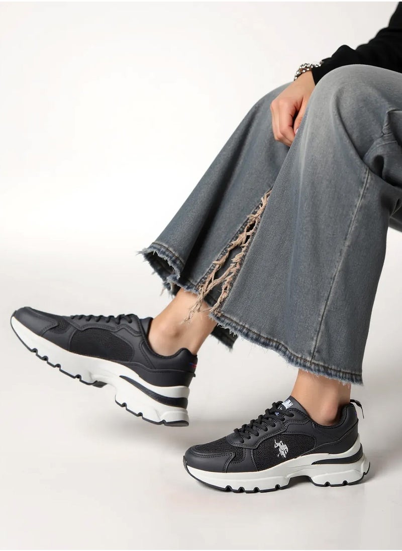 U.S. Polo Assn. - Women's Black Sneakers - Bold Rugged Style with Durable Sole for Outdoor Wear - Image 1