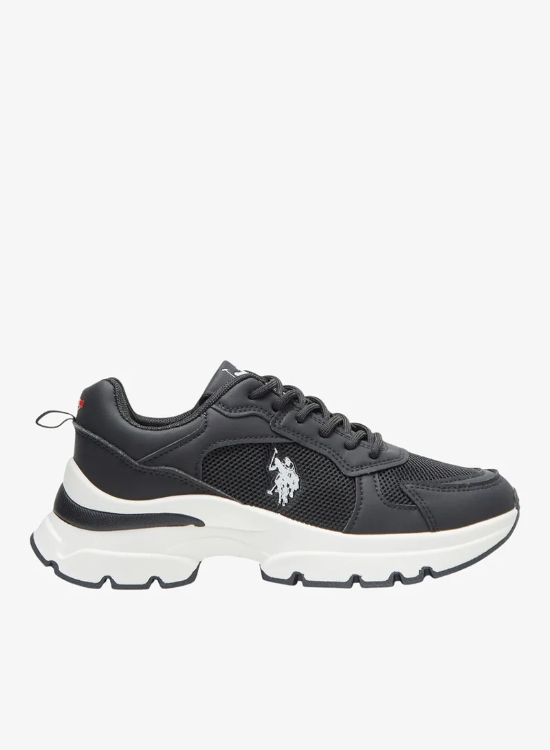 U.S. Polo Assn. Women's Black Sneakers - Bold Rugged Style with Durable Sole for Outdoor Wear