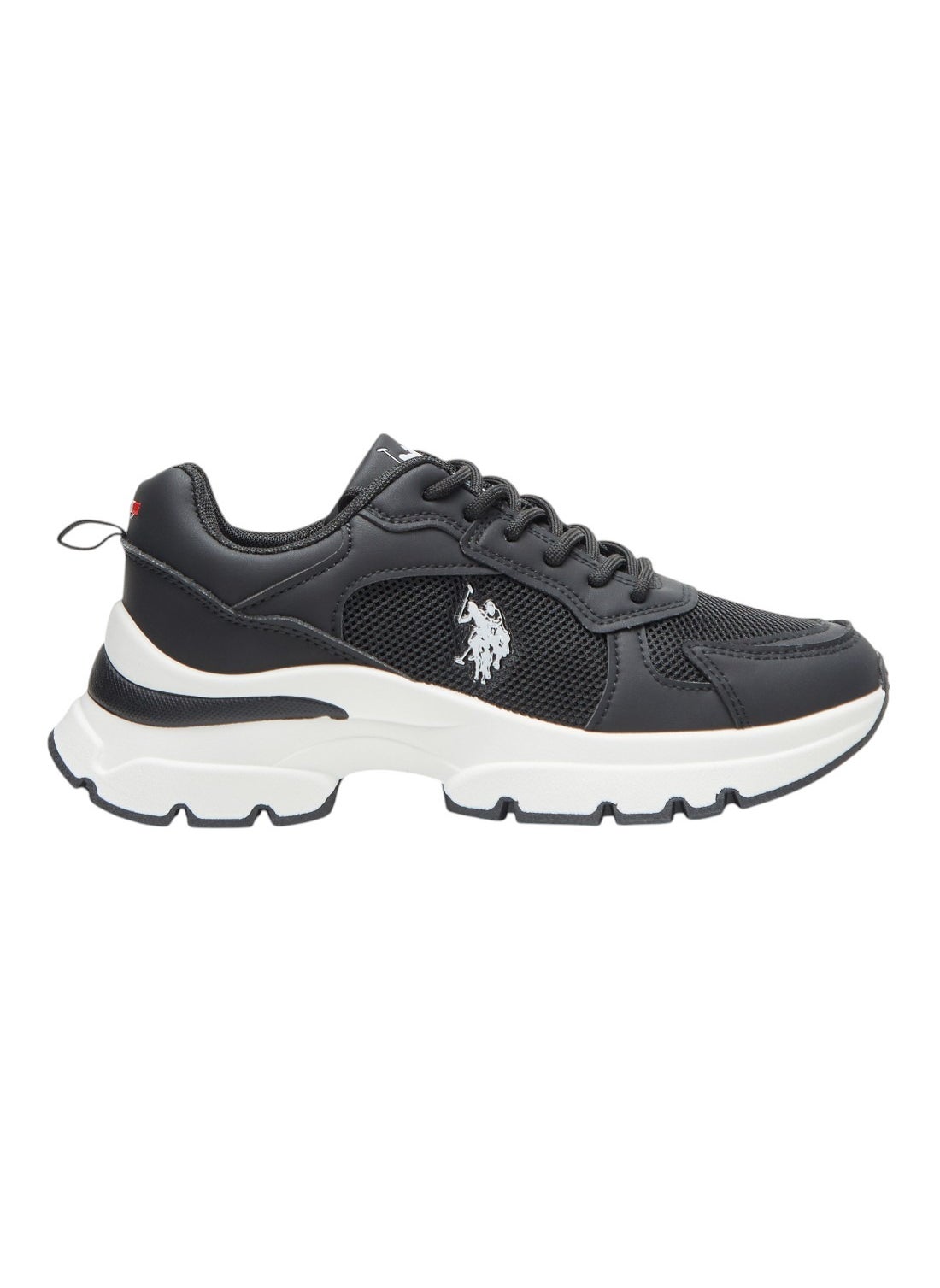 U.S. Polo Assn. Women's Black Sneakers - Bold Rugged Style with Durable Sole for Outdoor Wear 