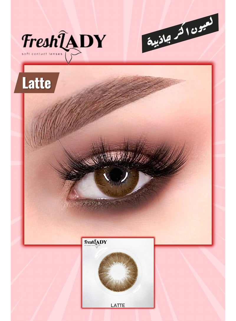 Soft contact lenses for the eye - Latte