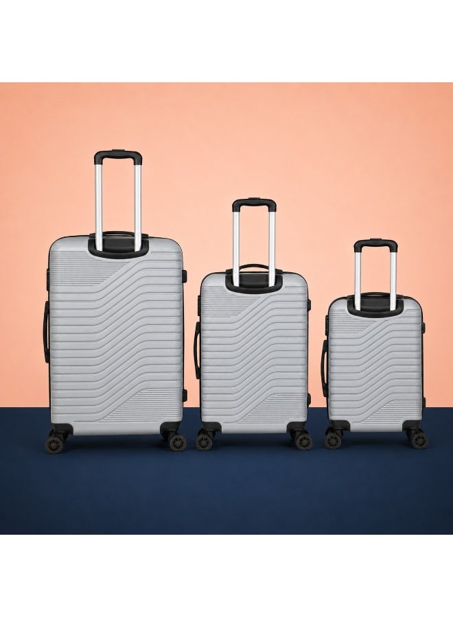 Travel Trolley Luggage Set of 3 Pieces 20, 24 and 28 Inch Suitcases with Wheels for Organized Trips and Packing - Image 3