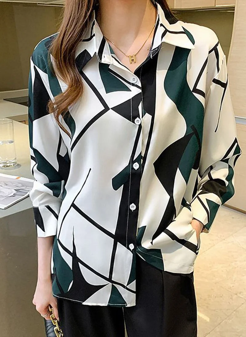 YUNIQEE Multicolor Casual Long Sleeves Printed Shirts