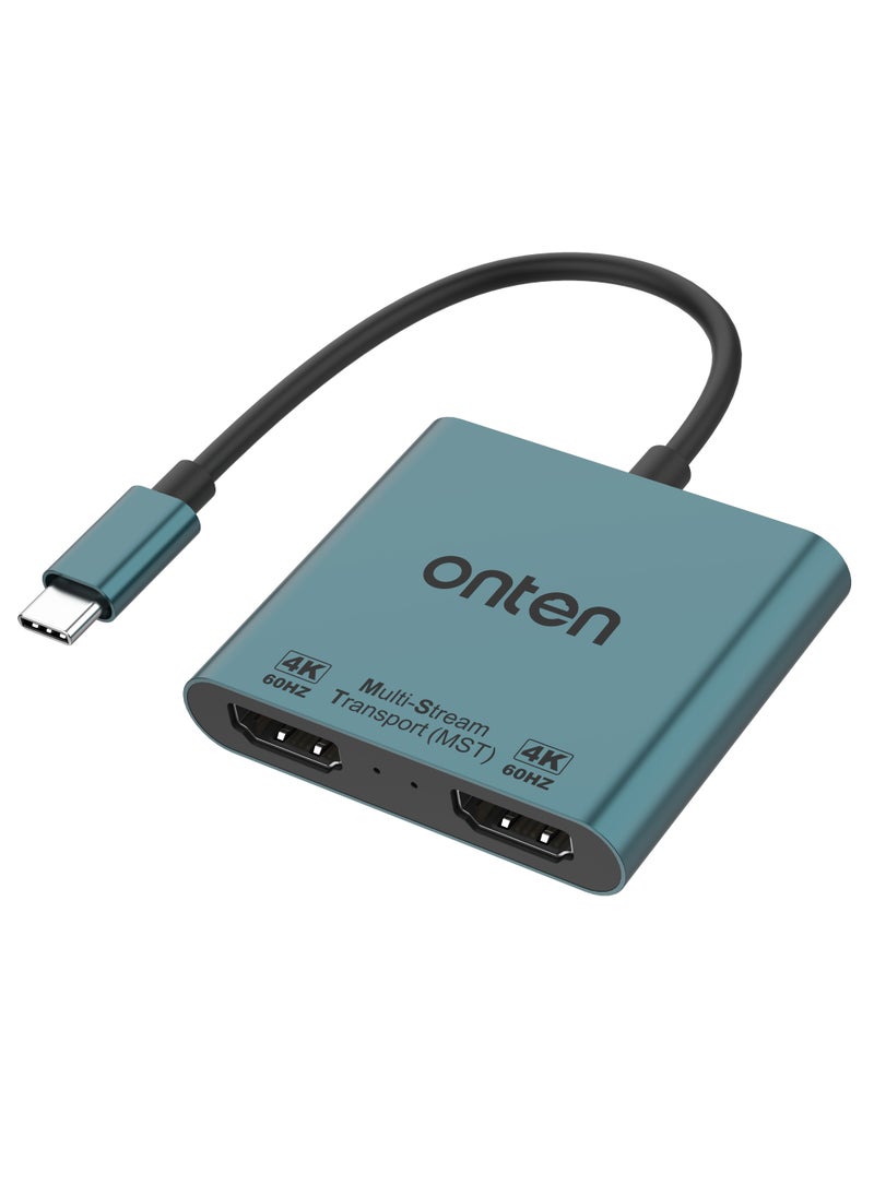 أونتن - محول 2 في 1 USB-C إلى HDMI x 2 OTN-9175B - Image 1