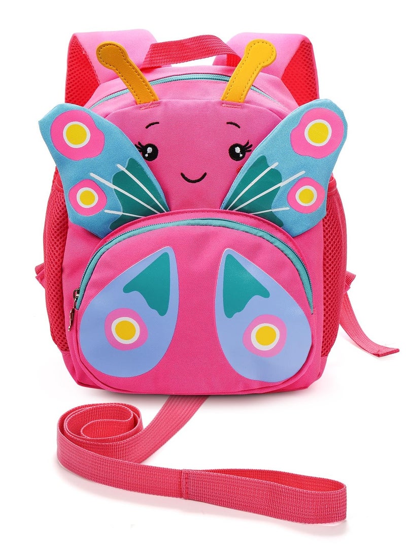 Excefore حقيبة ظهر للأطفال مع حزام، حقيبة صغيرة للأطفال من سكيب هوب، حقيبة كتب للأطفال مع سلك مقاوم للفقد، حقيبة ظهر لطيفة مع حزام، حقائب غداء لرياض الأطفال لحملها أثناء المشي والسفر للأطفال - Image 5