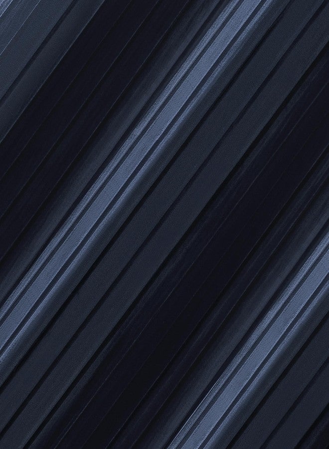 Sun Zero Scarlett 2-Pack Pleated Velvet Noise Reducing Blackout Grommet Curtain Panel Pair, 40" x 96", Navy Blue - Image 3