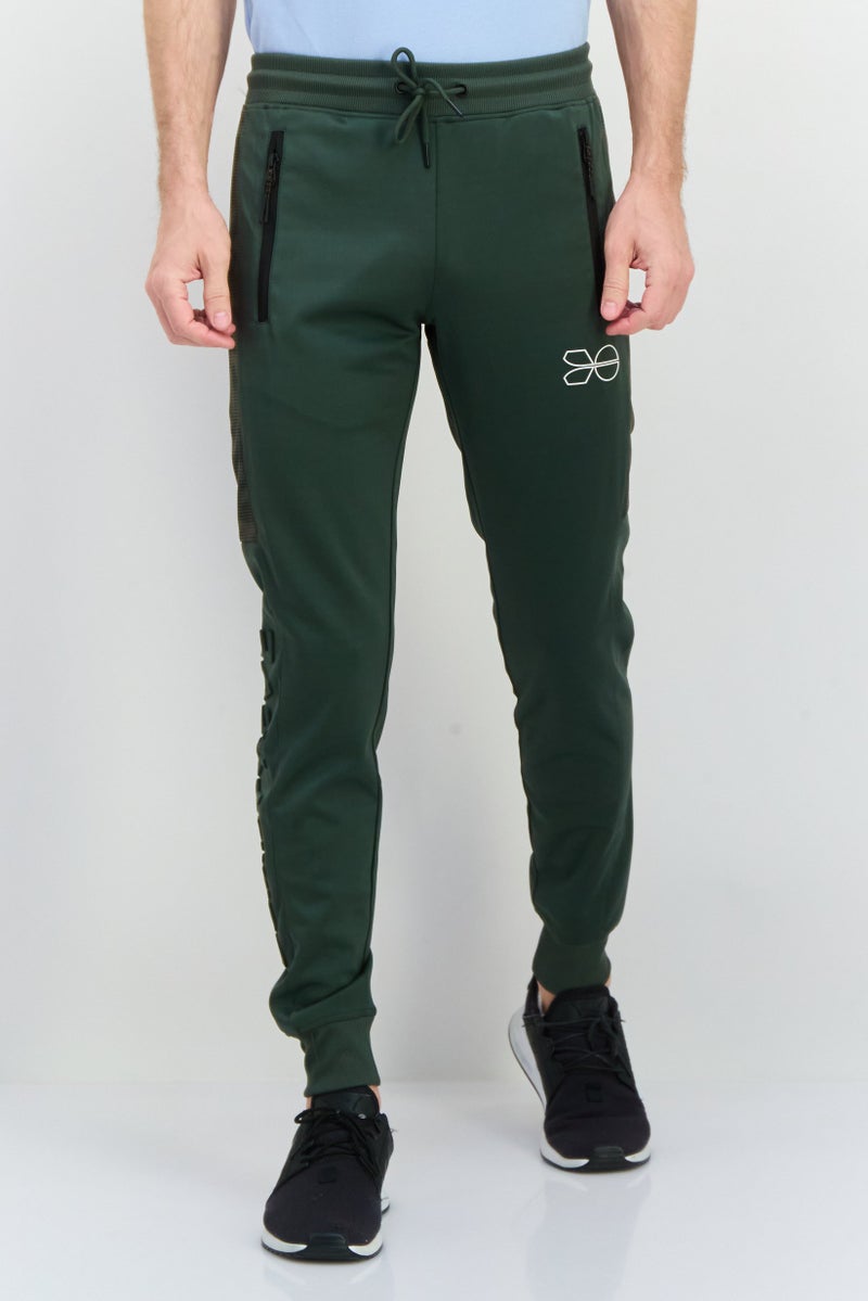 CROSSHATCH Men Sportswear Fit Training Track Pants, Olive - Image 1