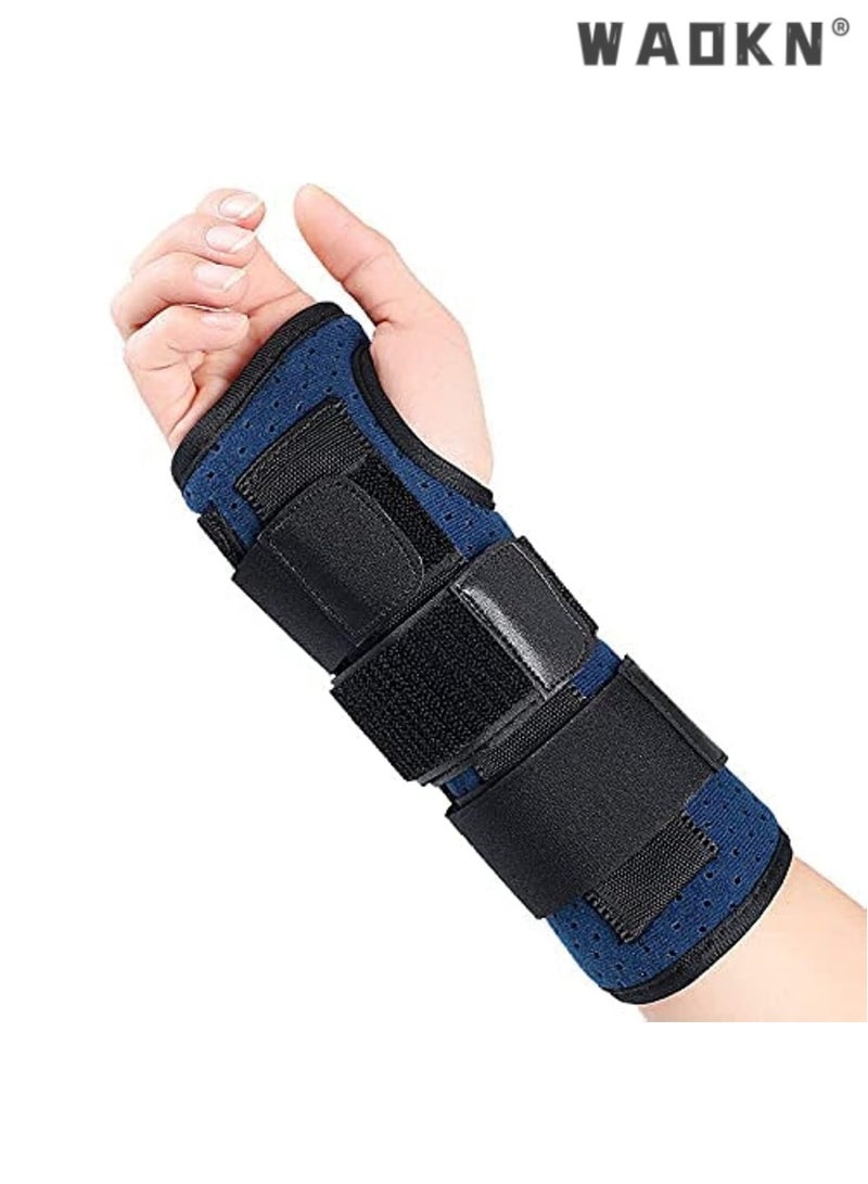 دبليو أيه أو كي أن داعم الرسغ للقناة يستخدم لدعم ليلا ، انفصال جبيرة معدنية المعصم ، ثلاثة أحزمة ضغط قابل للتعديل ، داعم المعصم للرجال والنساء ، التهاب الأوتار ، داعم اليد لتخفيف الألم ( يسار )  - Image 1