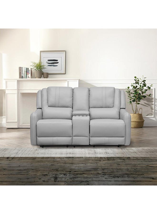Home Box أريكة جوردان المصنوعة من القماش ذات المقعدين مع حاملات أكواب 96 × 101 × 152 سم  - Image 1