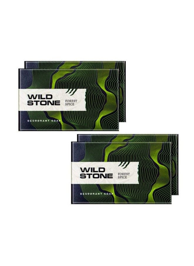 Wild Stone Forest Spice Soap For Men Pack Of 4 (125Gm Each)  - Image 2