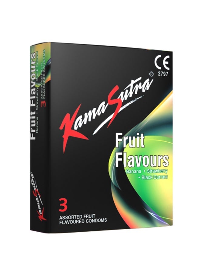 Kamasutra Fruit Flavour Condoms Pack Of 3 - Image 4