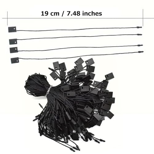 Aakriti Clothing Tag Hang Tag String For Garments 1000 Labels Pcs/Dress Hang Tag String/Cords (Black) - Image 4