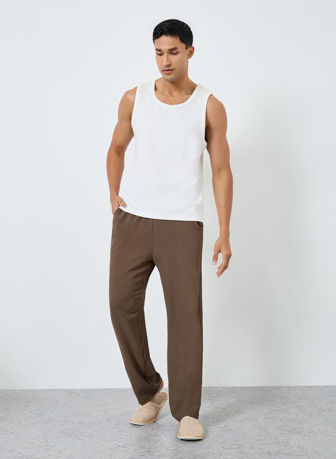 Styli Men Textured Pyjama With Drawstring - Image 2