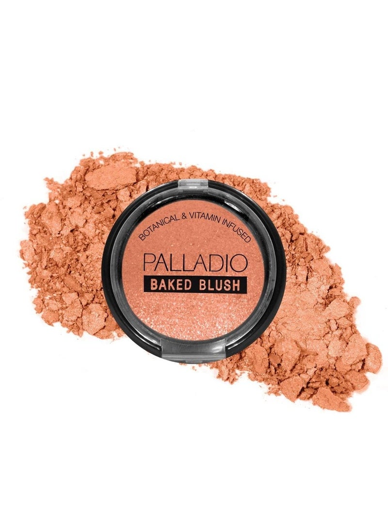 بالاديو أحمر خدود مخبوز، بني فاتح، تركيبة لامعة عالية الصبغة، سهلة الدمج وقابلة للتكثيف، يمكن تطبيقها جافة لإشراقة طبيعية أو رطبة لمظهر متألق، تدوم طوال اليوم - Image 1