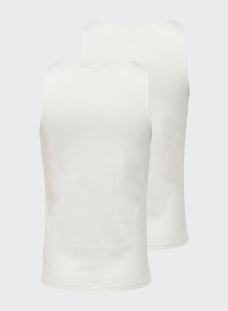 Only & Sons 2 Pack Essential Vest