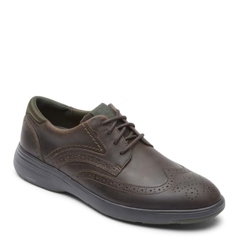 Rockport Men's Noah Wingtip, Dark Brown, 8.5 W - Image 2